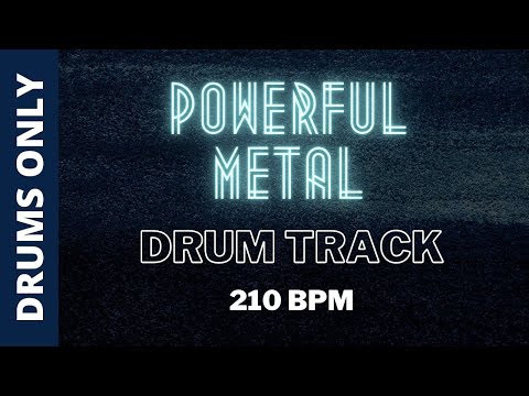 Powerful Metal Drum Track 210 BPM