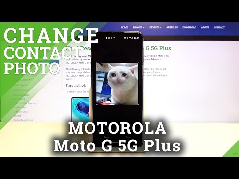 How to Add Photo to Contacts in Motorola Moto G 5G Plus- Customize Contacts