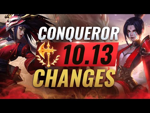 NEW CHANGES: Conqueror NERFS Coming in Patch 10.13 (RIP Top Lane?) - League of Legends
