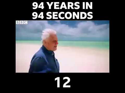🔥94 years in 94 seconds🔥Life of Sir David Attenborough❤
