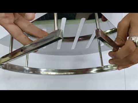 Stainless steel ss bathroom corner shelf