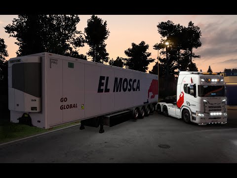 tripe From Bdajoz 🇪🇸 to Murcia 🇪🇸 Mod Skin & Trailer EL MOSCA EURO TRUCK SIMULATOR 2 V1.41