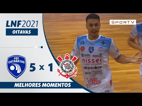 FOZ CATARATAS 5 X 1 CORINTHIANS | GOLS | LNF | SporTV