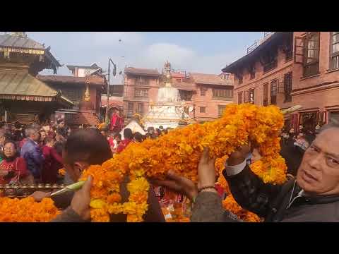 84 thousands flowers offering Ceremony at Swayambhu Maha Chaitya, Nepal. Sadhu Sadhu Sadhu
