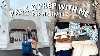 SUNDAY VLOG: pack & prep with me for Nashville // pre travel vlog summer 2021