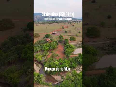 Fazenda próxima a São Luís de Montes Belos 31 alqueires - a 175 km de Goiânia #fazendaavenda #agro