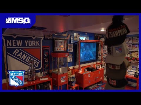 Rangers Fan Turns Basement Into Rangers Shrine | New York Rangers