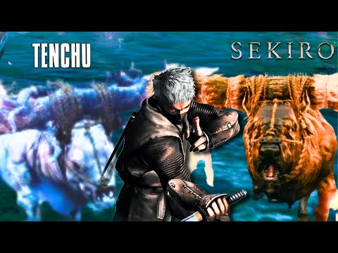 SEKIRO x TENCHU Rikimaru vs Bull of Fire & Bull of Palace (Toro de fuego y Toro del Palacio)