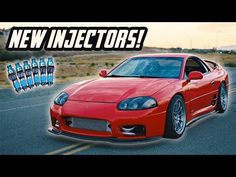 1998 Mitsubishi 3000GT VR4 TWIN TURBO Gets BIGGER Injectors!