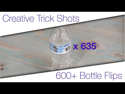 635 Bottle Flips by a 6 year old! | Creative Trick Shots