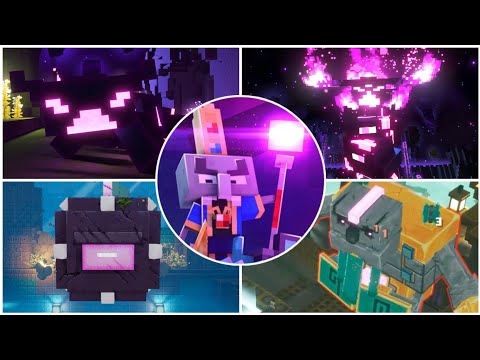 Minecraft Dungeons Echoing Void - All Bosses + DLC