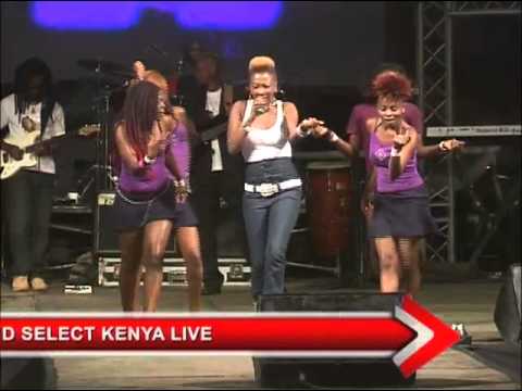 Wahu performing Sitishiki at Safaricom KENYA LIVE Meru Concert