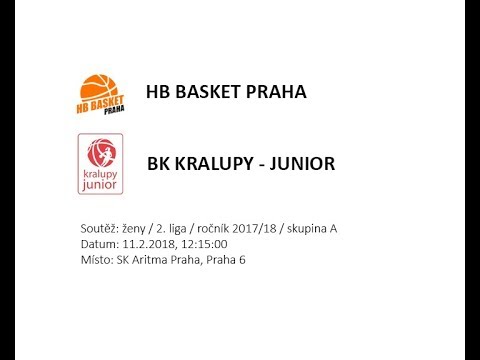 HB BASKET PRAHA - BK KRALUPY JUNIOR, ženy, 2017/18