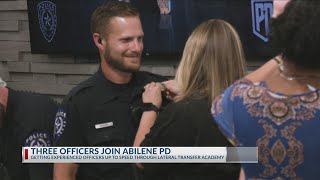 Abilene PD welcomes three experienced officers through Lateral Transfer Academy Program
