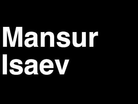 How to Pronounce Mansur Isaev Russia Gold Medal Men's Judo London 2012 Olympics Video