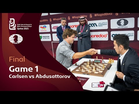 What was that?! | Carlsen vs Abdusattorov | Game 1 | FIDE World Blitz Championship Final