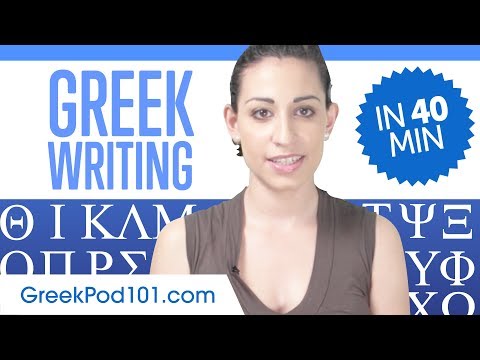 Learn ALL Greek Alphabet in 40 minutes - How to Write and Read Greek