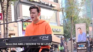 181022 Zak Abel 잭 아벨 Deserve to be loved / Busking in Seoul, Korea