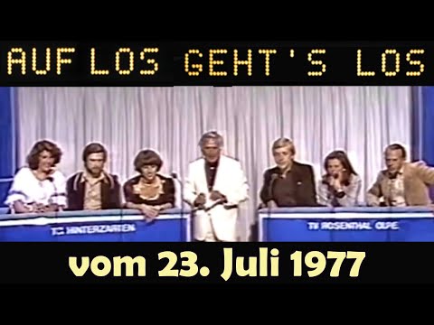 Auf Los geht’s los mit Joachim Blacky Fuchsberger vom 23. Juli 1977