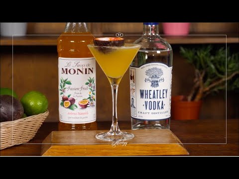 How To Make A Passionfruit Martini | Cocktail Masterclass Drink Recipe | Vegan Friendly