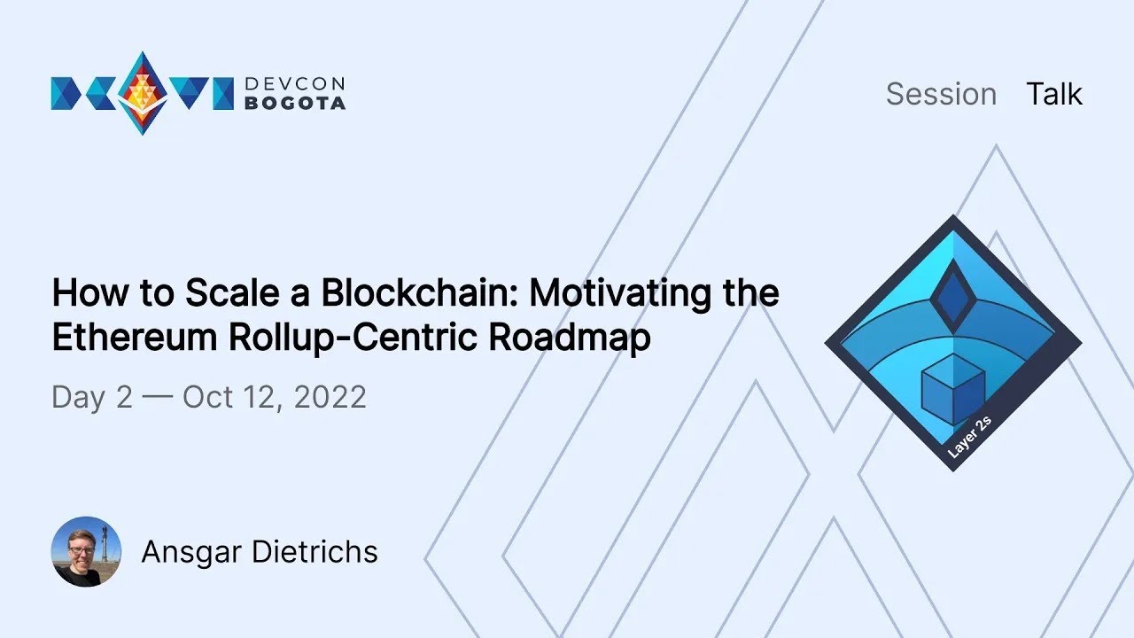 How to Scale a Blockchain: Motivating the Ethereum Rollup-Centric Roadmap preview