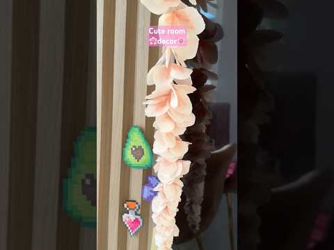 Cute room decor idea🌸 #roomdecor #diy #craft #handmade #art #fyp