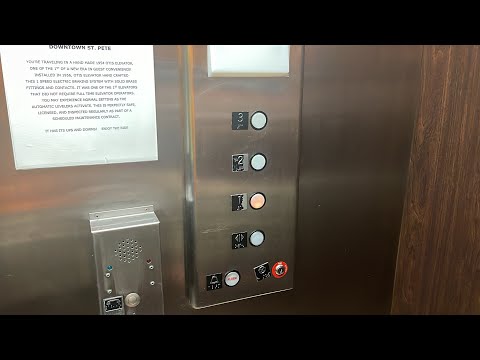 VINTAGE Otis Traction Elevator at Exchange Hotel, St. Petersburg, FL