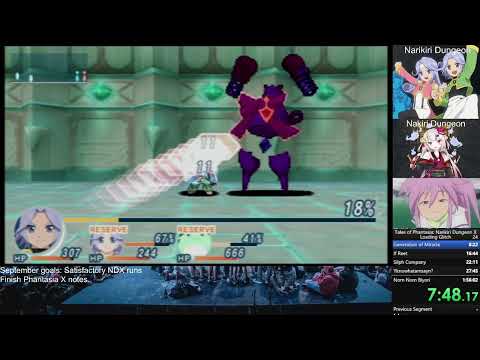 Tales of Phantasia Narikiri Dungeon X: Loading Glitch RTA in 1:52:31