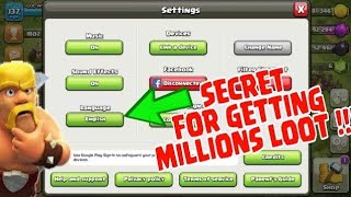 Secret Trick for Getting Millions of Loot In Clash of Clans!