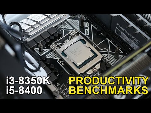 Coffee Lake 8350K and 8400 Productivity Benchmarks