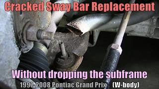 Front Sway Bar Replacement (w/o Lowering the Sub-frame) GM W-Body Cars DIY