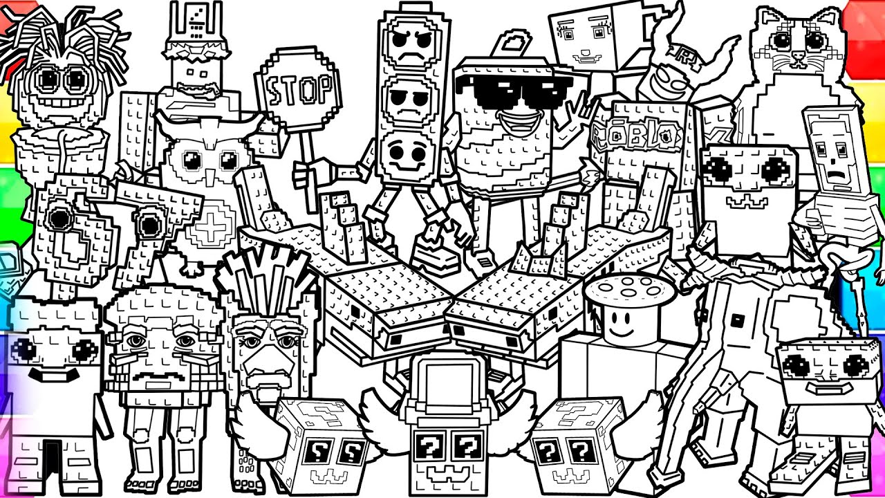 All TOP Italian Brainrot New Big Coloring Pages / How to Color All Popular Steal a Brainrot ROBLOX