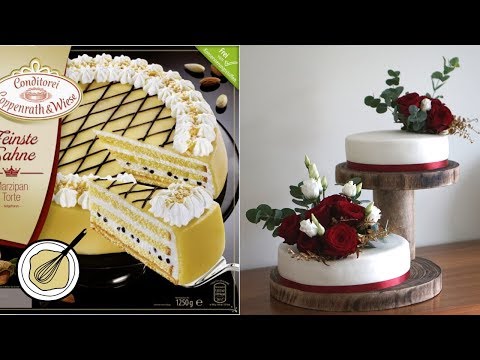 Hochzeitstorte mit Coppenrath & Wiese Marzipantorten Geschmack