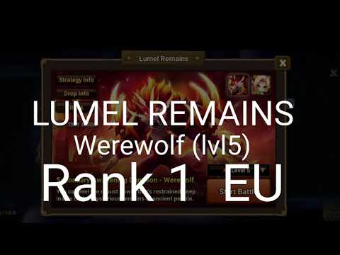 GenesisPrime - Rank 1 Werewolf lvl5 - Lumel Remains