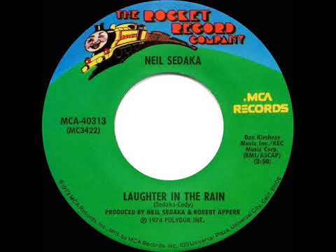 1975 HITS ARCHIVE: Laughter In The Rain - Neil Sedaka (a #1 record--stereo 45)