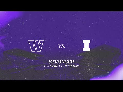 Husky Marching Band | Washington vs Illinois | Stronger ft. UW Spirit Cheer Day