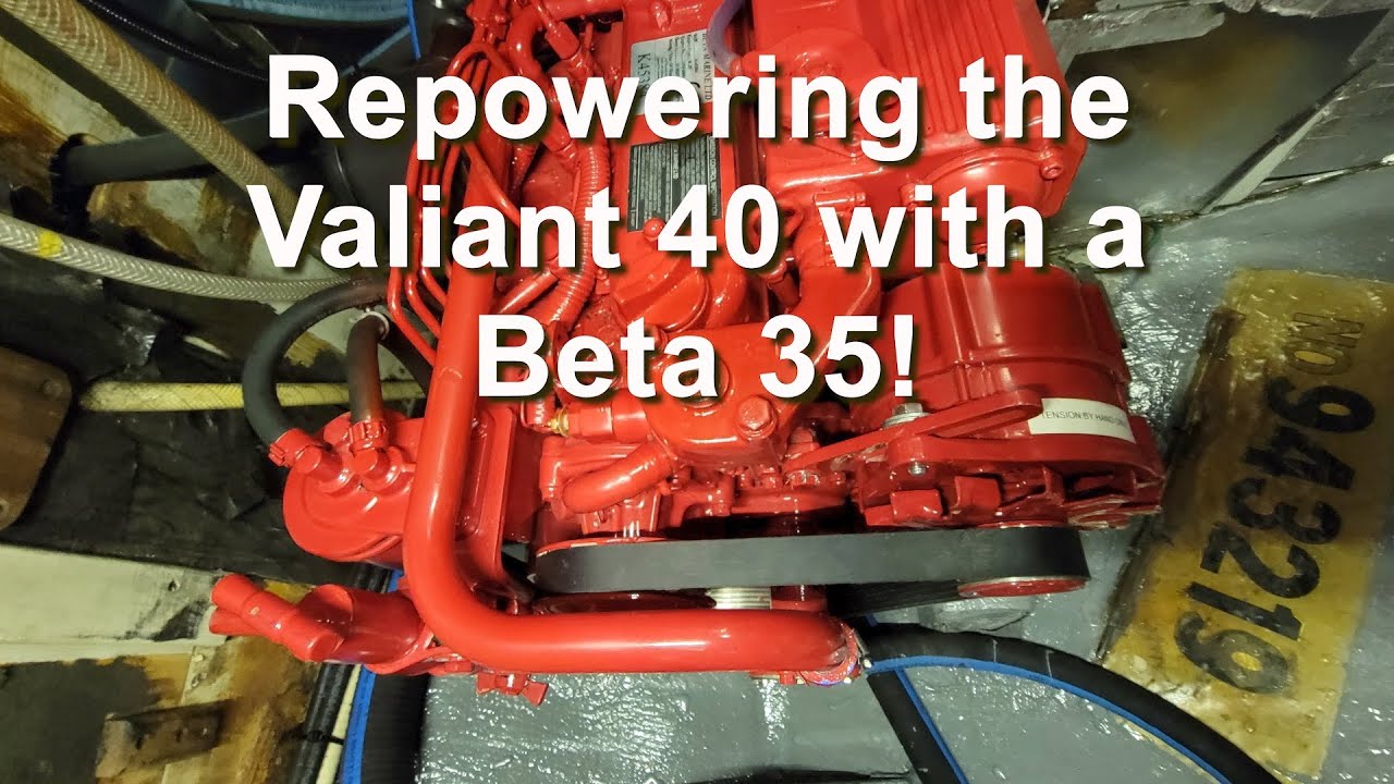 Motorbytte på en Valiant 40 seilbåt med en Beta Marine 35-motor
