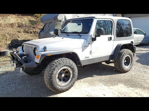 Jeep Wrangler TJ Flat Fender Flares and Rocker Protector Installation