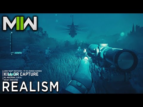 Modern Warfare II REALISM "Kill or Capture" Mission Gameplay (No Deaths)