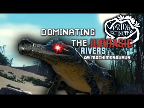 Dominating the Jurrasic Rivers as MACHIMOSAURUS | Prior extinction | Roblox