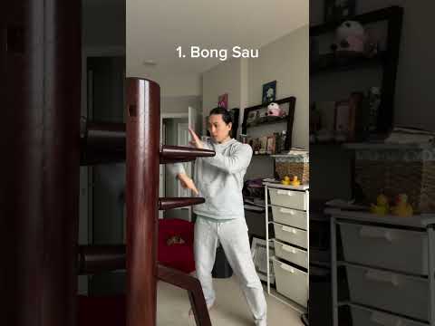 Basic Wing Chun Wooden Dummy Drill (Day 30) #wingchun #kungfu #woodendummy #martialarts
