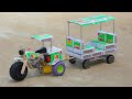 How To Make Matchbox Cycle Rickshaw Trolley With DC Motor Diy Tuk Tuk Auto Rickshaw