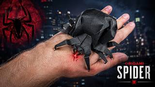Origami Spider Tutorial🕷️ | How to Make a Realistic Paper Spider Step By Step | DIY Spider-Man Easy