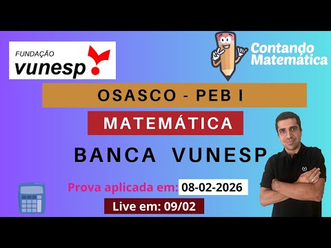 OSASCO 2026 | PAEB (VUNESP) - Matemática – Gabarito e Resolução