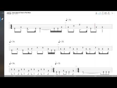 Dire Straits - Once Upon A Time In The West (BASS TAB PLAY ALONG)