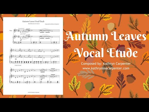 Autumn Leaves Vocal Etude #vocalexercise #vocaletude #singers #vocaltechnique