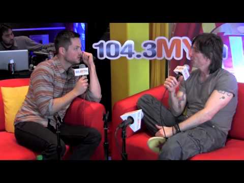 Johnny Rzeznik of the Goo Goo Dolls Backstage At The Grammys With MYfm's Damien Fahey