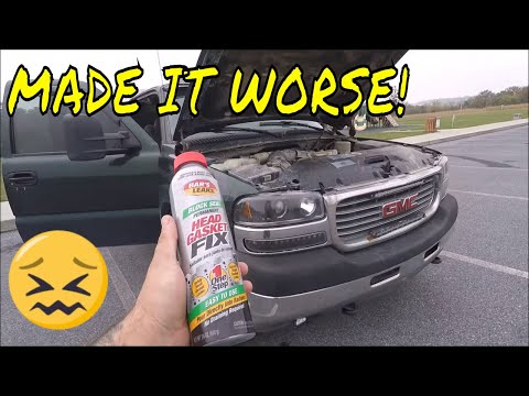 I TRY TO FIX MY DURAMAX HEAD GASKET LEAK THE CHEAP WAY....MAJOR FAIL!