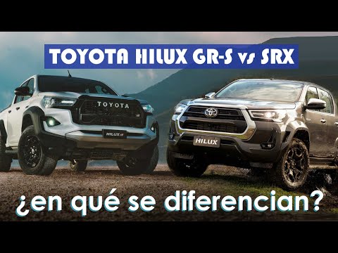 Toyota Hilux GR-S vs SRX 2024 trochas anchas. DIFERENCIAS, precios, equipamiento, motores.