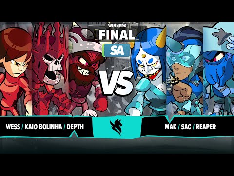 MAK & SAC & Reaper vs Wess & Kaio Bolinha & Depth - Winners Final   Brawlball Championship - SA